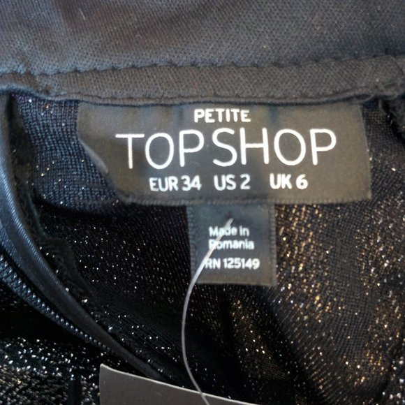 Topshop Romper in Shimmering Dark Grey/Black - Picture 6 of 7